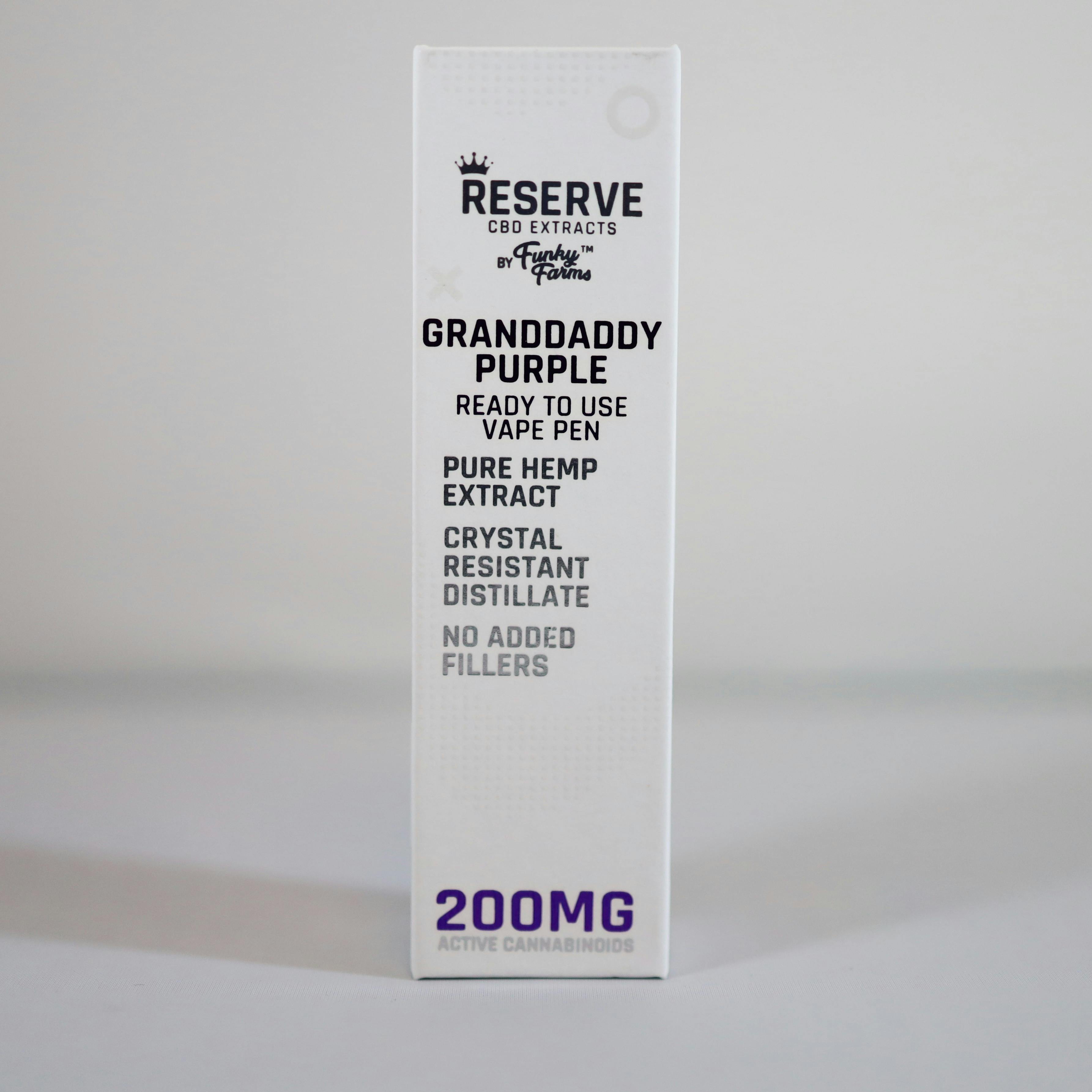 Funky Farms Granddaddy Purple .3g Ready to Use Vape Pen